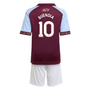 Aston Villa Emiliano Buendia #10 Hjemmebanetrøje Børn 2025-26 Kortærmet (+ Korte bukser)